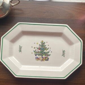 Vintage NIKKO Japan Christmastime Serving Platter